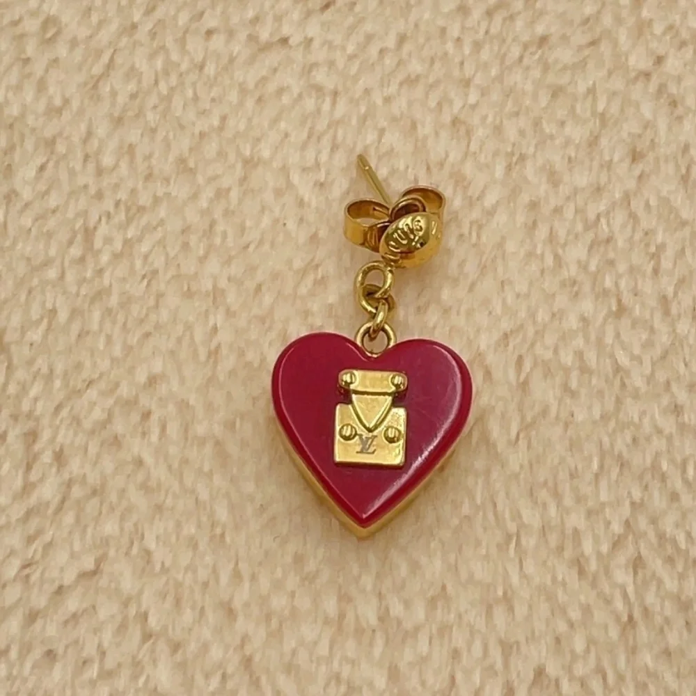 Louis Vuitton Sweet Monogram Heart Drop Earrings M68790